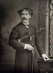 Pablo de Sarasate y Navascues (1844-1908), spansk violinist och kompositör, porträttfotografi